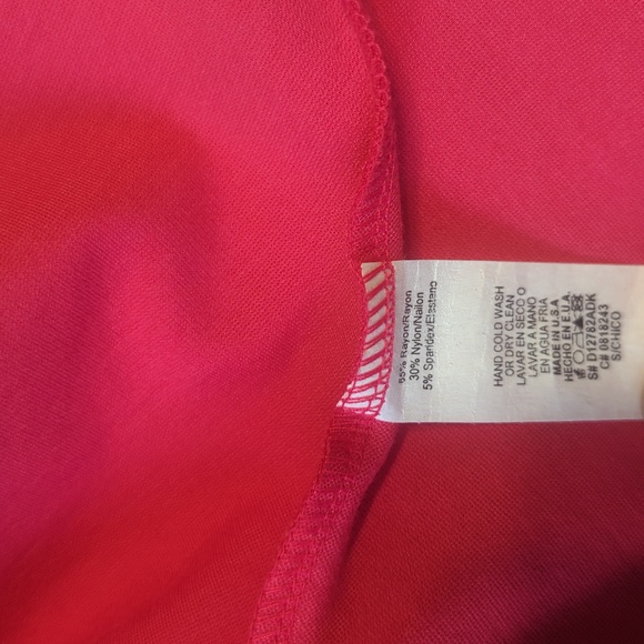 Seven Sister Coral Pink Plunging V Dress - Picture 6 of 6